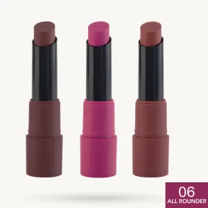 MARS 3 Matte Box Lipsticks Set (All Rounder -06)